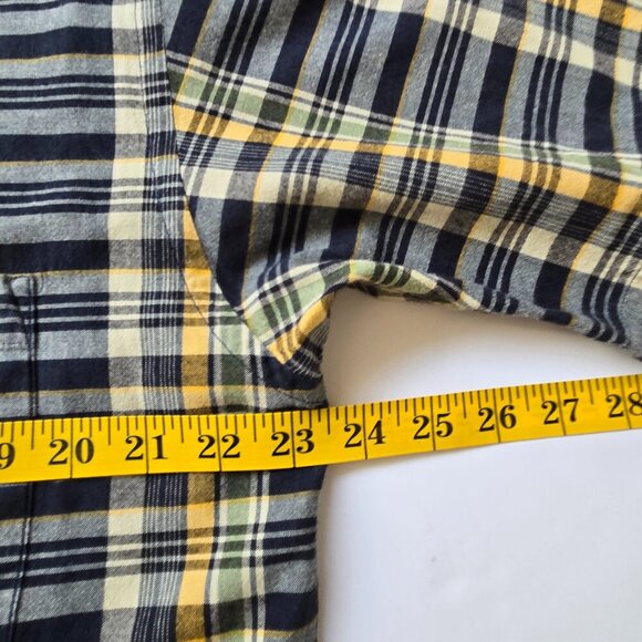 Pendleton Seaside Men's Large Madras Plaid Short Sleeve Camp Shirt Classic - Picture 7 of 8